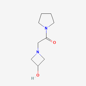 2-(3-Hydroxyazetidin-1-yl)-1-(pyrrolidin-1-yl)ethan-1-one