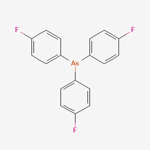 Tris(4-fluorophenyl)arsane