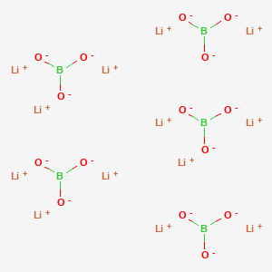 molecular formula B5Li13O15-2 B14687131 Tridecalithium;pentaborate CAS No. 34370-18-8