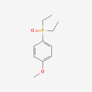 molecular formula C11H17O2P B14687138 Diethyl(4-methoxyphenyl)oxo-lambda~5~-phosphane CAS No. 24323-94-2