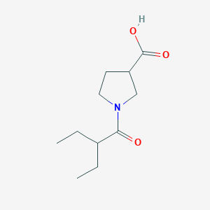 1-(2-Ethylbutanoyl)pyrrolidine-3-carboxylic acid
