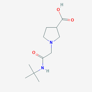 1-[(Tert-butylcarbamoyl)methyl]pyrrolidine-3-carboxylic acid