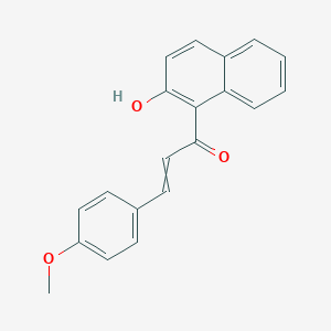 molecular formula C20H16O3 B14687174 1-(2-Hydroxynaphthalen-1-yl)-3-(4-methoxyphenyl)prop-2-en-1-one CAS No. 28656-32-8