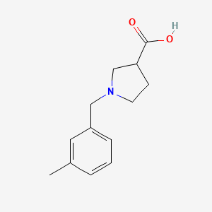 1-[(3-Methylphenyl)methyl]pyrrolidine-3-carboxylic acid
