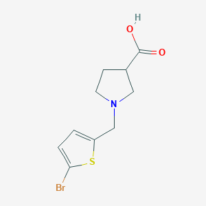 1-[(5-Bromothiophen-2-yl)methyl]pyrrolidine-3-carboxylic acid