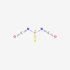 molecular formula C2N2O2PS+ B14687209 Diisocyanato(sulfanylidene)phosphanium CAS No. 34858-95-2