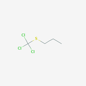 molecular formula C4H7Cl3S B14687245 1-[(Trichloromethyl)sulfanyl]propane CAS No. 36160-38-0