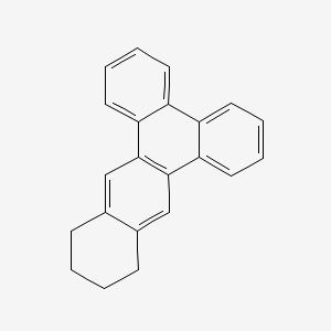 molecular formula C22H18 B14687255 BENZO(a)TRIPHENYLENE, 10,11,12,13-TETRAHYDRO- CAS No. 25486-89-9