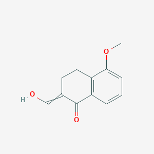 molecular formula C12H12O3 B14687267 2-(Hydroxymethylidene)-5-methoxy-3,4-dihydronaphthalen-1(2H)-one CAS No. 25677-39-8