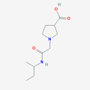 1-{[(Butan-2-yl)carbamoyl]methyl}pyrrolidine-3-carboxylic acid
