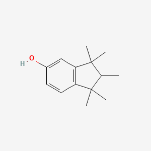 molecular formula C14H20O B14687339 1,1,2,3,3-Pentamethylindan-5-ol CAS No. 34380-66-0