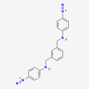 4,4'-[1,3-Phenylenebis(methyleneazanediyl)]di(benzene-1-diazonium)