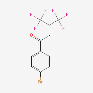 1-(4-Bromophenyl)-4,4,4-trifluoro-3-(trifluoromethyl)but-2-en-1-one