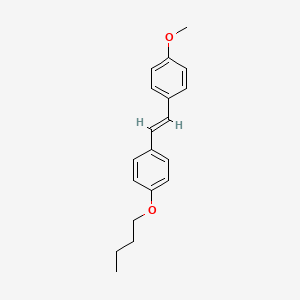 molecular formula C19H22O2 B14687387 4-Methoxy-4'-butoxy-trans-stilbene CAS No. 35135-42-3