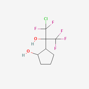 2-(1-Chloro-2-hydroxy-1,1,3,3,3-pentafluoro-2-propyl)cyclopentanol