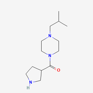 1-(2-Methylpropyl)-4-(pyrrolidine-3-carbonyl)piperazine