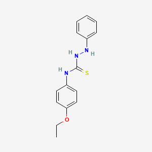 Hydrazinecarbothioamide, N-(4-ethoxyphenyl)-2-phenyl-