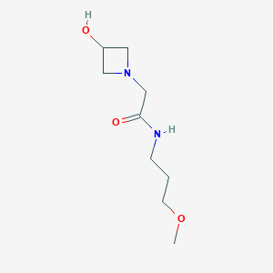 2-(3-hydroxyazetidin-1-yl)-N-(3-methoxypropyl)acetamide