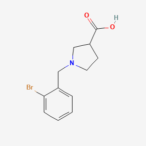 1-[(2-Bromophenyl)methyl]pyrrolidine-3-carboxylic acid