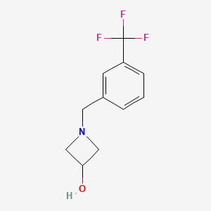 molecular formula C11H12F3NO B1468748 1-[[3-(Trifluoromethyl)phenyl]methyl]azetidin-3-ol CAS No. 878391-49-2