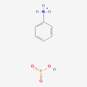 molecular formula C6H9NO3P+ B14687494 Anilinium hydrogen phosphite CAS No. 33921-12-9