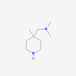 molecular formula C9H20N2 B1468751 Dimethyl[(4-methylpiperidin-4-yl)methyl]amine CAS No. 1343094-97-2