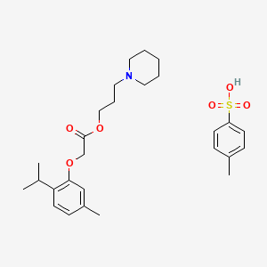 Acetic acid, (thymyloxy)-, 3-piperidinopropyl ester, p-toluenesulfonate