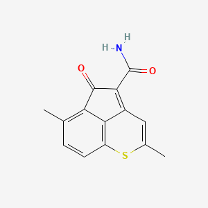 2,6-Dimethyl-5-oxo-5h-cyclopenta[de]thiochromene-4-carboxamide