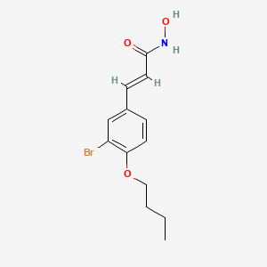 3-Bromo-4-butoxycinnamohydroxamic acid