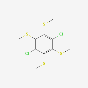 1,4-Dichloro-2,3,5,6-tetrakis(methylsulfanyl)benzene