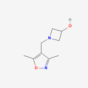 1-((3,5-Dimethylisoxazol-4-yl)methyl)azetidin-3-ol