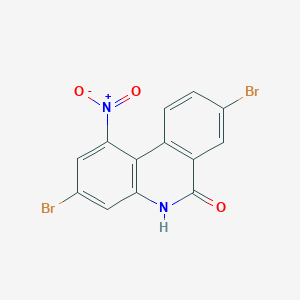 3,8-Dibromo-1-nitrophenanthridin-6(5h)-one