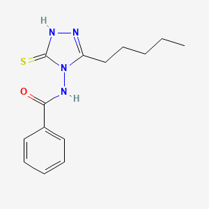 Benzamide, N-(1,5-dihydro-3-pentyl-5-thioxo-4H-1,2,4-triazol-4-yl)-