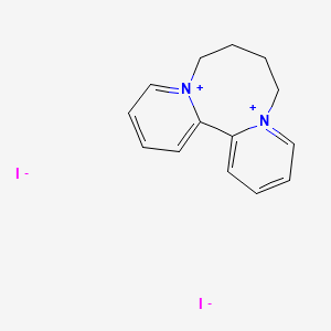 molecular formula C14H16I2N2 B14687601 1,1'-Tetramethyl-2,2'-bipyridylium diiodide CAS No. 25015-62-7