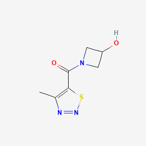 1-(4-Methyl-1,2,3-thiadiazole-5-carbonyl)azetidin-3-ol
