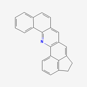 molecular formula C23H15N B14687621 Benz(h)indeno(1,7-bc)acridine, 4,5-dihydro- CAS No. 36779-44-9