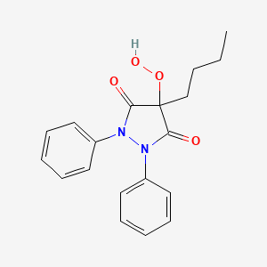 4-Butyl-4-hydroperoxy-1,2-diphenylpyrazolidine-3,5-dione