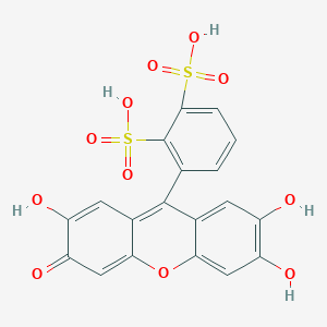 3-(2,6,7-Trihydroxy-3-oxo-3H-xanthen-9-YL)benzene-1,2-disulfonic acid