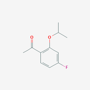 molecular formula C11H13FO2 B1468767 1-(4-Fluoro-2-isopropoxy-phenyl)-ethanone CAS No. 937783-18-1