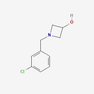molecular formula C10H12ClNO B1468770 1-[(3-Chlorophenyl)methyl]azetidin-3-ol CAS No. 1340333-06-3