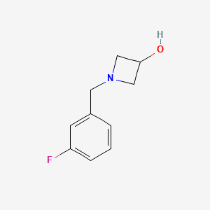 molecular formula C10H12FNO B1468772 1-[(3-Fluorophenyl)methyl]azetidin-3-ol CAS No. 1341518-65-7