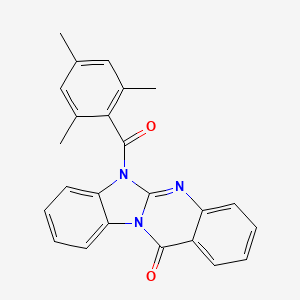 Benzimidazo(2,1-b)quinazolin-12(6H)-one, 6-(2,4,6-trimethylbenzoyl)-