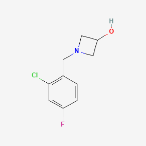1-[(2-Chloro-4-fluorophenyl)methyl]azetidin-3-ol