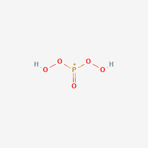 molecular formula H2O5P+ B14687744 Bis(hydroperoxy)(oxo)phosphanium CAS No. 25757-40-8