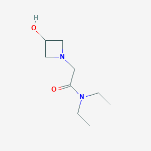 molecular formula C9H18N2O2 B1468775 N,N-diethyl-2-(3-hydroxyazetidin-1-yl)acetamide CAS No. 1343121-24-3
