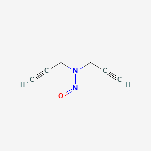 molecular formula C6H6N2O B14687757 DI-2-Propynylamine, N-nitroso- CAS No. 26457-81-8