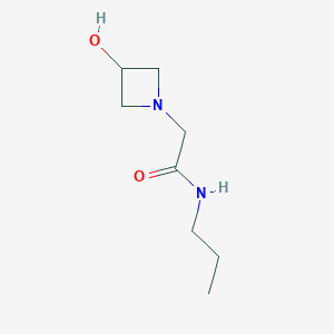 molecular formula C8H16N2O2 B1468776 2-(3-hydroxyazetidin-1-yl)-N-propylacetamide CAS No. 1344091-35-5