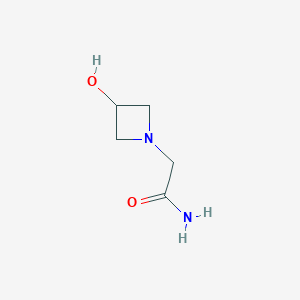 molecular formula C5H10N2O2 B1468777 2-(3-Hydroxyazetidin-1-yl)acetamide CAS No. 1342489-74-0