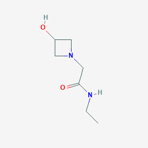 molecular formula C7H14N2O2 B1468778 N-ethyl-2-(3-hydroxyazetidin-1-yl)acetamide CAS No. 1340030-40-1