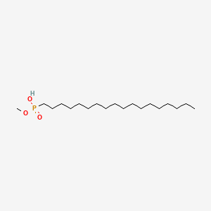 molecular formula C19H41O3P B14687781 Methyl hydrogen octadecylphosphonate CAS No. 25371-55-5